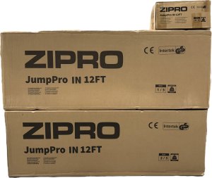 Trampolina ogrodowa Zipro Jump Pro z siatką wewnętrzną 12FT 374cm + Butelka Termiczna 12