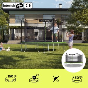 Trampolina ogrodowa Zipro Jump Pro z siatką wewnętrzną 14FT 435cm + Butelka Termiczna 3