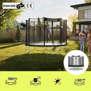Trampolina ogrodowa Zipro Jump Pro z siatką zewnętrzną 8FT 252cm + Butelka Termiczna 3