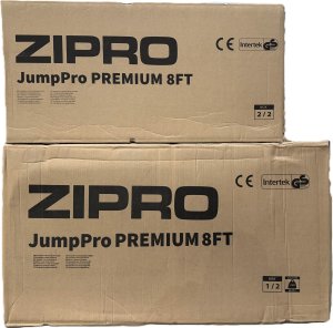 Trampolina ogrodowa Zipro Jump Pro Premium z siatką wewnętrzną 8FT 252cm + Butelka Termiczna 13