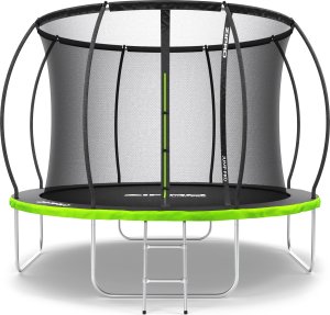 Trampolina ogrodowa Zipro Jump Pro Premium z siatką wewnętrzną 10FT 312cm + Butelka Termiczna 2
