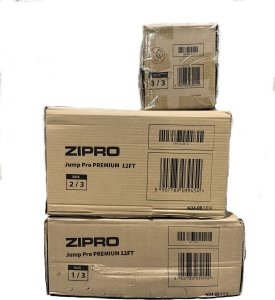 Trampolina ogrodowa Zipro Jump Pro Premium z siatką wewnętrzną 12FT 374cm + Butelka Termiczna 10