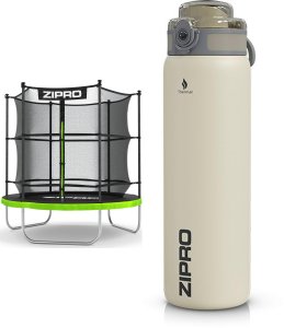 Trampolina ogrodowa Zipro Jump Pro z siatką wewnętrzną 6FT 183cm + Butelka Termiczna 2