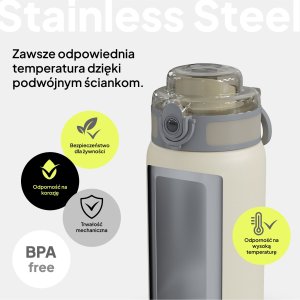 Trampolina ogrodowa Zipro Jump Pro Quadro z siatką wewnętrzną 366 x 244 cm + Butelka Termiczna 18