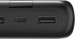 Ładowarka Hama ładowarka 1x USB-A 2x USB-C (201997) + kabel USB-A 1 m Czarny (200657) + Powerbank 24000 mAh 22