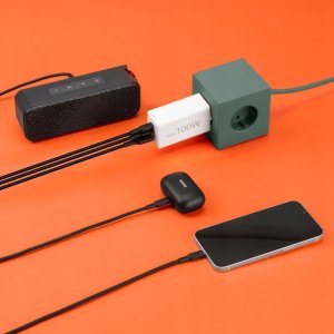 Ładowarka Hama ładowarka 1x USB-A 2x USB-C (201997) + kabel USB-A 1 m Czarny (200657) + Powerbank 24000 mAh 5