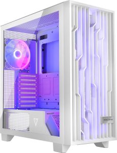 Obudowa Modecom Obudowa Modecom Perun Apex ARGB biała + Zasilacz Modecom Volcano Hex 750W Gold 3