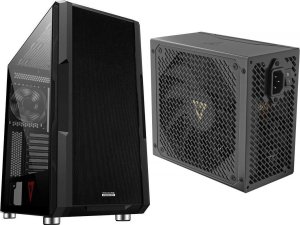 Obudowa Modecom Obudowa Modecom Volcano Amirani czarna + Zasilacz Modecom Volcano Hex 750W Gold 2
