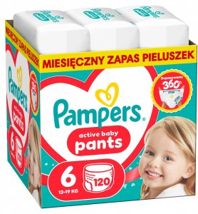 Pampers Pieluchomajtki Active Baby 6 13-19 kg, 120 szt. x2 2