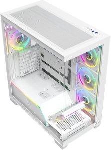 Obudowa Modecom Obudowa Modecom Volcano Stellar Plus 5F ARGB biała + Chłodzenie CPU Modecom Volcano 0C T100 120 czarne 6