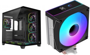 Obudowa Rampage Obudowa Rampage Sealite 7xFan ARGB Czarna + Chłodzenie CPU Rampage Octagon B70 Czarne 2