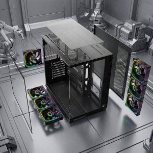 Obudowa Rampage Obudowa Rampage Sealite 7xFan ARGB Czarna + Chłodzenie CPU Rampage Octagon B70 Czarne 4