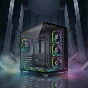 Obudowa Rampage Obudowa Rampage Sealite 7xFan ARGB Czarna + Chłodzenie CPU Rampage Octagon B70 Czarne 5