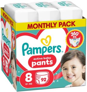 Pampers Pieluchomajtki Active Baby 8, 17+ kg 92 szt. x2 2