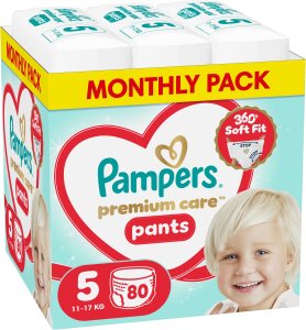 Pampers Pieluchomajtki Premium Care 5 11-17 kg, 80 szt. x2 2