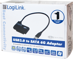 Kieszeń LogiLink USB 3.0 na SATA 3 (AU0013) 8