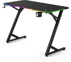 Biurko SENSE7 Volt RGB 120 czarne + kabel usb 13