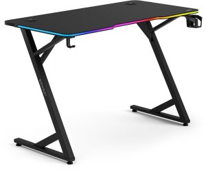 Biurko SENSE7 Volt RGB 120 czarne + kabel usb 4