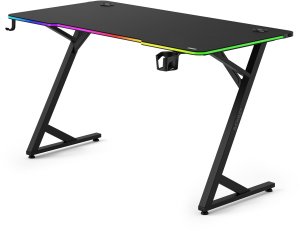 Biurko SENSE7 Volt RGB 140 czarne + kabel usb 13