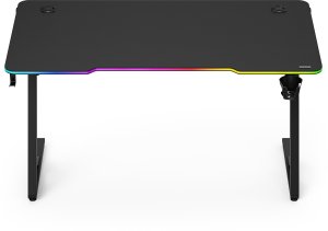 Biurko SENSE7 Volt RGB 140 czarne + kabel usb 14
