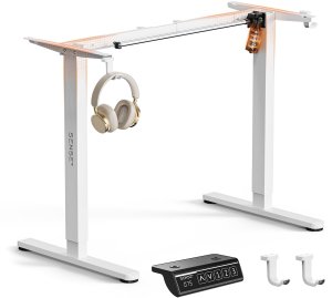 Biurko SENSE7 Rama biurka elektrycznego Nojo light biała + kabel usb 2