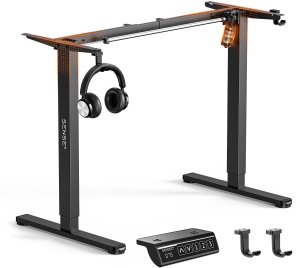 Biurko SENSE7 Rama biurka elektrycznego Nojo light czarna  + kabel usb 2
