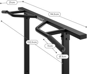 Zipro Pull Up Bar + Gym Straps 4