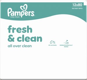 Pampers Chusteczki nawilżane FreshClean 24x80szt. 7