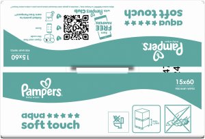 Pampers Chusteczki nawilżane Aqua Soft Touch 30x60 szt. Plastic Free 6