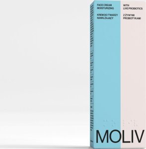 MOLIV Zestaw Oleożel do mycia, Krem nawilżający i Serum do twarzy z żywymi probiotykami 14