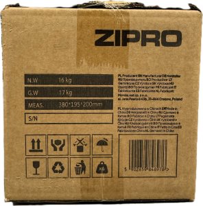 Zipro Square 16kg + Gym Straps 14
