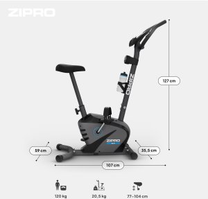 Rower stacjonarny Zipro Beat + Uchwyty do Pompek 14