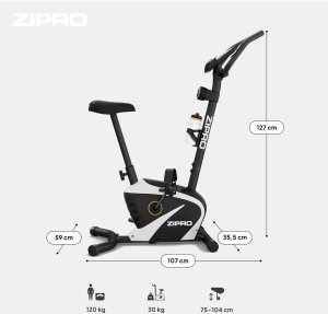 Rower stacjonarny Zipro Beat RS + Uchwyty do Pompek 3