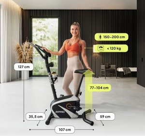 Rower stacjonarny Zipro Beat RS + Uchwyty do Pompek 10