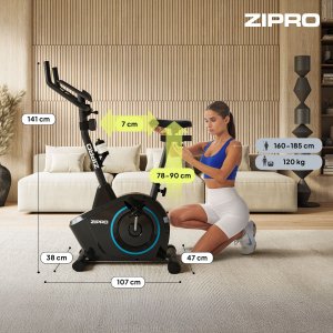 Rower stacjonarny Zipro Boost + Uchwyty do Pompek 6