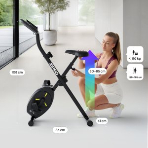 Rower stacjonarny Zipro Eclipse X + Uchwyty do Pompek 9