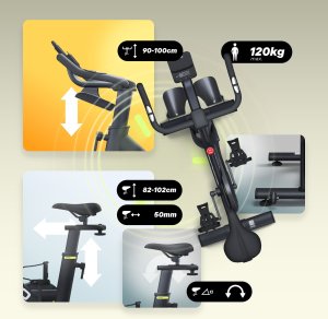 Rower stacjonarny Zipro Modo + Uchwyty do Pompek 10