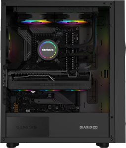 Obudowa GENESIS Obudowa GENESIS Diaxid 605 ARGB czarna (NPC-2172) + Zasilacz GENESIS Nihon 650NM Czarny 650W (NGP-2367) 16