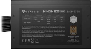 Obudowa GENESIS Obudowa GENESIS Diaxid 605 ARGB biała (NPC-2173) + Zasilacz GENESIS Nihon 750NM Czarny 750W (NGP-2368) 29