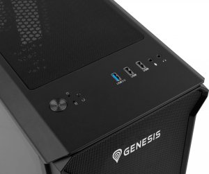 Obudowa GENESIS Obudowa GENESIS Irid 503 V2 (NPC-1558) + Zasilacz GENESIS Nihon 750NM Czarny 750W (NGP-2368) 12