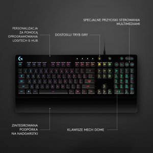 Klawiatura Logitech Klawiatura Logitech G213 Prodigy (920-008093) + Mysz Logitech G502 Hero (910-005470) 7
