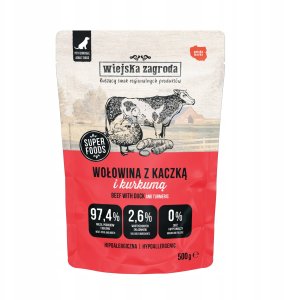 Wiejska Zagroda Pełnoporcjowa karma mokra dla psa mix smaków 4 x 500g 3