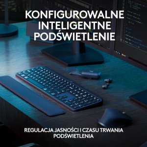 Słuchawki Logitech Słuchawki Logitech G Pro X2 Lightspeed Czarne (981-001263) + Klawiatura Logitech MX Keys S Plus Bezprzewodowa Graphite US (920-011589) 14