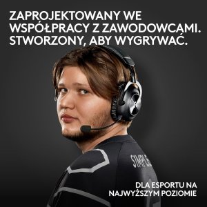 Słuchawki Logitech Słuchawki Logitech G Pro X2 Lightspeed Czarne (981-001263) + Klawiatura Logitech MX Keys S Plus Bezprzewodowa Graphite US (920-011589) 3