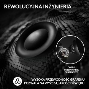 Słuchawki Logitech Słuchawki Logitech G Pro X2 Lightspeed Czarne (981-001263) + Klawiatura Logitech MX Keys S Plus Bezprzewodowa Graphite US (920-011589) 5