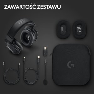 Słuchawki Logitech Słuchawki Logitech G Pro X2 Lightspeed Czarne (981-001263) + Klawiatura Logitech MX Keys S Plus Bezprzewodowa Graphite US (920-011589) 10