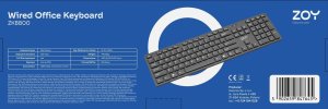 Klawiatura ZOY Klawiatura przewodowa ZK800 + Mysz przewodowa ZMS08 9