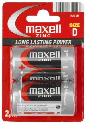 Maxell Bateria D / R20 2 szt. 1