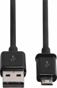 Kabel USB Hama USB-A - microUSB 0.9 m Czarny (002009040000) 2