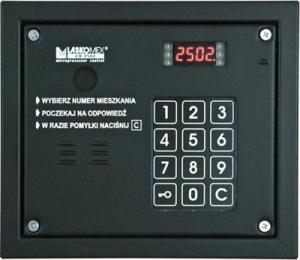 Laskomex Laskomex CP-2503R czarna Panel audio z czytnikiem kluczy RFID 1
